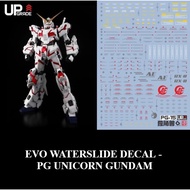 [EVO] Waterslide Decal - [PG15] PG 1/60 RX-0 Unicorn Gundam (Fluorescent)