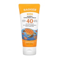 Badger, Kids, Mineral Sunscreen Cream, SPF 40, 2.9 fl oz (87 ml)