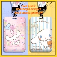 GANTUNGAN MKBK Business Card Holder ID Card Holder ID Card Screen ID Card Cloth ID Card Holder Cute 
