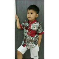 KEMEJA  Children's Batik Shirt 001AB
