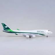 Iraqi Airways Boeing 747-400 LED Version 49cm High quality Airplane Model On Display Stand