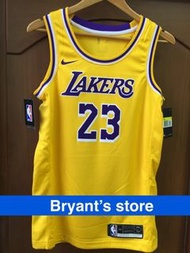 【Bryant's Store】Nike Jersey LeBron James NBA 球衣 湖人 主場 黃色 詹姆士 size: S