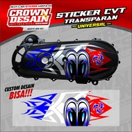 MATA Striping Sticker Bloc Cvt Bak Cvt Motor - Material TransparentBENING - Blue ARAI Suriken Eye Mo
