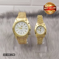 Seiko COUPLE watch two tone Gold silver USA Japan SNKK71 Seiko 5 21 Jewels Watch Stainless for sale 