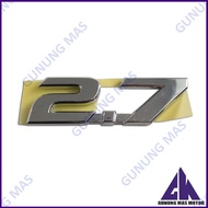 2.7 Logo Emblem with Letters and Numbers