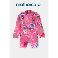 ชุดว่ายน้ำเด็กผู้หญิง Mothercare Floral Rashguard Swimsuit EA195