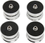 4Pcs Speaker Isolation Feet, Speaker Spike Pads HiFi Turntable Isolation Feet Pad, with Steel Ball, for Audio Speakers Subwoofers Home Theater CD DVD Player Amplifier