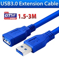 屯團百貨 - 1.5米 3.0USB延長線 公對母 AM TO AF 全銅高速數據線 電腦列印機加長線 公對母延長線
