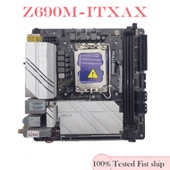For Asrock Z690M-ITX/AX Motherboard 64GB M.2 HDMI LGA 1700 DDR4 Mini-ITX Z690 Mainboard Tested