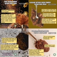 Cocoa powder - PURE COCOA/ALKALIZED COCOA/SEMI-SWEET COCOA/DARK COCOA POWDER 1kg