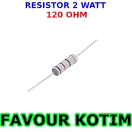 120 OHM 2 WATT 2 W 2W 5 PERCENT FVKOTIM RESISTOR