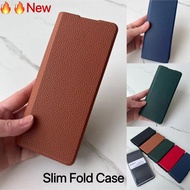 For Samsung Galaxy Z Fold 5 Wallet Case Fold5 Slim Fold Case Leather Case with Stand Holder Flip Cas