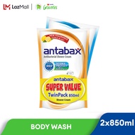 Antabax Antibacterial Shower Cream Active Deo 850ml + Fresh 850ml