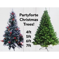 [LOCAL SELLER!] Partyforte Christmas Tree! 1.2m-2.1m (4 feet to 7 feet) Thick Lush Beautiful Leaves 