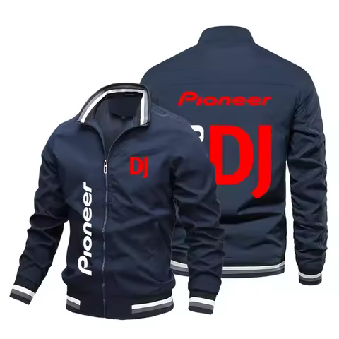 Four season hot selling music festival baseball jacket pioneer DJ print logo jacket men's and women'