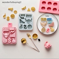 wonderfulbuying2 8 Cavity Stock Market Theme Silicone Mold Dollars Bull Market Fondant Candy Mold Ep