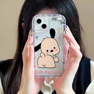 Photo frame airbag soft case for iphone 14promax 11 13 12 7Plus X XS Max cute pochacco cover