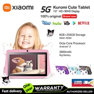 Xiaomi Kids Tablet 5G Cute Kuromi Tablet For Kids Learning Entertainment 8GB+256GB Google Playstore 