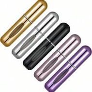 5pcs 5ml Mini Pocket Travel Perfume Refillable Spray Bottle Set, Perfume Bottle