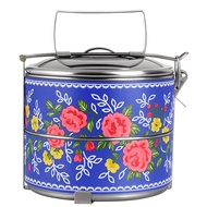 [READY STOCK] 16cm Stainless Steel 2 Tier for Food Organizer Steel Tiffin Lunch Box Mangkuk tingkat