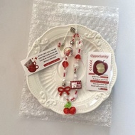 Ins Style Cherry Hello Kitty Mobile Phone Chain Cartoon Lanyard Cute ccd Beaded Camera Keychain Pend