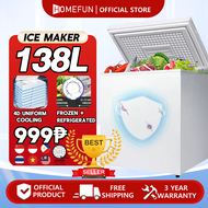 HOMEFUN Freezer Inverter Chest Freezer Refrigerator Mini Freezer Multifunction Upright Freezer