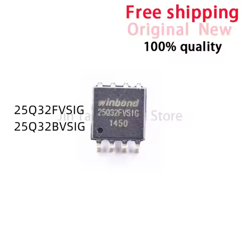 (10piece)100% New W25Q32BVSIG 25Q32BVSIG W25Q32FVSIG W25Q32FVSSIG 25Q32FVSIG W25Q32 sop-8 Chipset