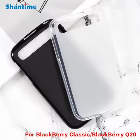 For BlackBerry Classic Gel Pudding Silicone Phone Protective Back Shell For BlackBerry Q20 Soft TPU 