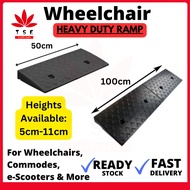 【TS】Wheelchair Ramp For Entrance Kerb | Many Heights Available Step Mat Ramp Mat Road Slope Ramp Mat
