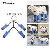 [Phenovo] Dog Suspender Boots Dog Booties Leggings Paw Protector Breathable Dirtyproof
