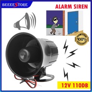 👍 ES-626 Siren 12V 110dB Treble Speaker Wire Loud Horn Alarm Siren Speaker Burglar Alarm System - Al