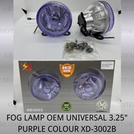 FOG LAMP OEM UNIVERSAL 3.25" PURPLE COLOUR XD-3002B