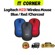 Logitech M221 Wireless Mouse, Silent Buttons, 2.4 GHz with USB Mini Receiver, 1000 DPI Optical Track