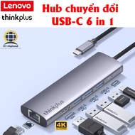 LENOVO THINKPLUS 6in1 USB-C conversion HUB set HDMI LAN 1G 3 USB 3.0 PD 100W genuine aluminum case
