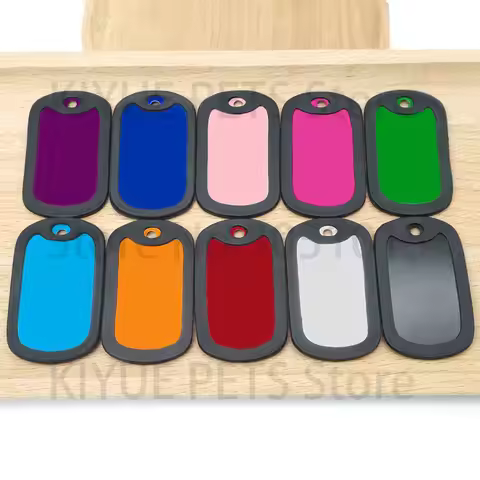 100Pcs Wholesale Dog Tag Blank Dog ID Tags For Man Pendant Laser Engraving Nameplate Key Chains