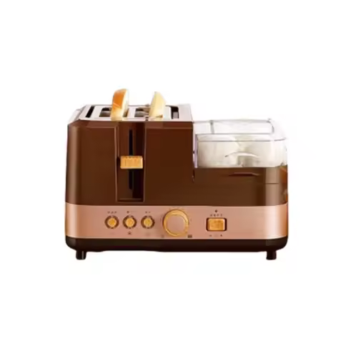 Multifunctional household four-in-one toaster oven; Smart breakfast oven; Commercial sandwich baking