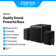 Edifier M601DB 2.1 Speaker - Bluetooth V5.1 | 8" Woofer | Wireless Subwoofer | Multiple Input | DSP 