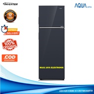 Kulkas 2 Pintu AQUA AQR 415 IM (BK) Fast Cooling Twin Inverter JUMBO 357 Liter