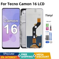 Original  For Tecno Camon 16 CE7 CE7j LCD Display Touch Screen Replacement