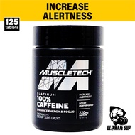 Muscletech, Essential Series, Platinum 100% Caffeine to improve Alertness 220 mg, 125 Tablets - Ulti