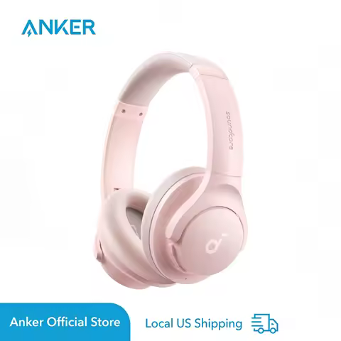 Soundcore by Anker Q20i-Wireless Over-Ear Bluetooth Hybrid Active Noise Cancelling Headphones (Refur