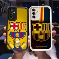 O-73 FC Barcelona Casing for Samsung Galaxy A35 A04s A34 A25 A05S A36 A26 A56 5G Black and White