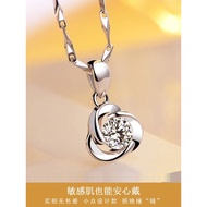 PT950 Platinum Necklace Female Platinum Clavicle Chain Pendant Light Luxury Niche Goddess Festival B