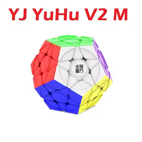 [Picube] YJ YuHu Megaminx Magnetic Stickerless Speed Cube Speed Puzzle Cube Yongjun Yuhu V2 M Megami