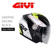 GIVI M30.2 PRESTO GRAPHIC RACING HELMET (BLACK)