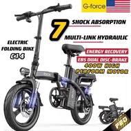 ♜FEO G-Force C14 G14 Electric Bike Folding Bike 14 Inch Lightweight E Bike 400W 48V Lithium Battery 