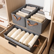 Combo 4 Brown Strap Clothing Boxes With Fixed Frame, Convenient Folding Design To Save Home Space