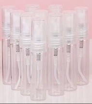 香水分裝瓶玻璃瓶（10ml)x 5個合共$50 —-酒精噴霧/旅行(送吸筒）