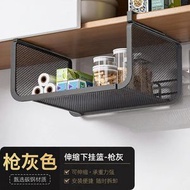 廚房置物架宿舍桌下收納懸掛分層隔板桌面掛籃櫥櫃內吊櫃掛架