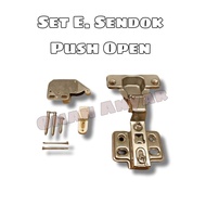 PREMIUM Pig Spoon and Latch Hinge Set for Push Open Cupboard